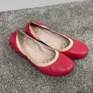 Vince Camuto Pink and Tan Ballet Flats